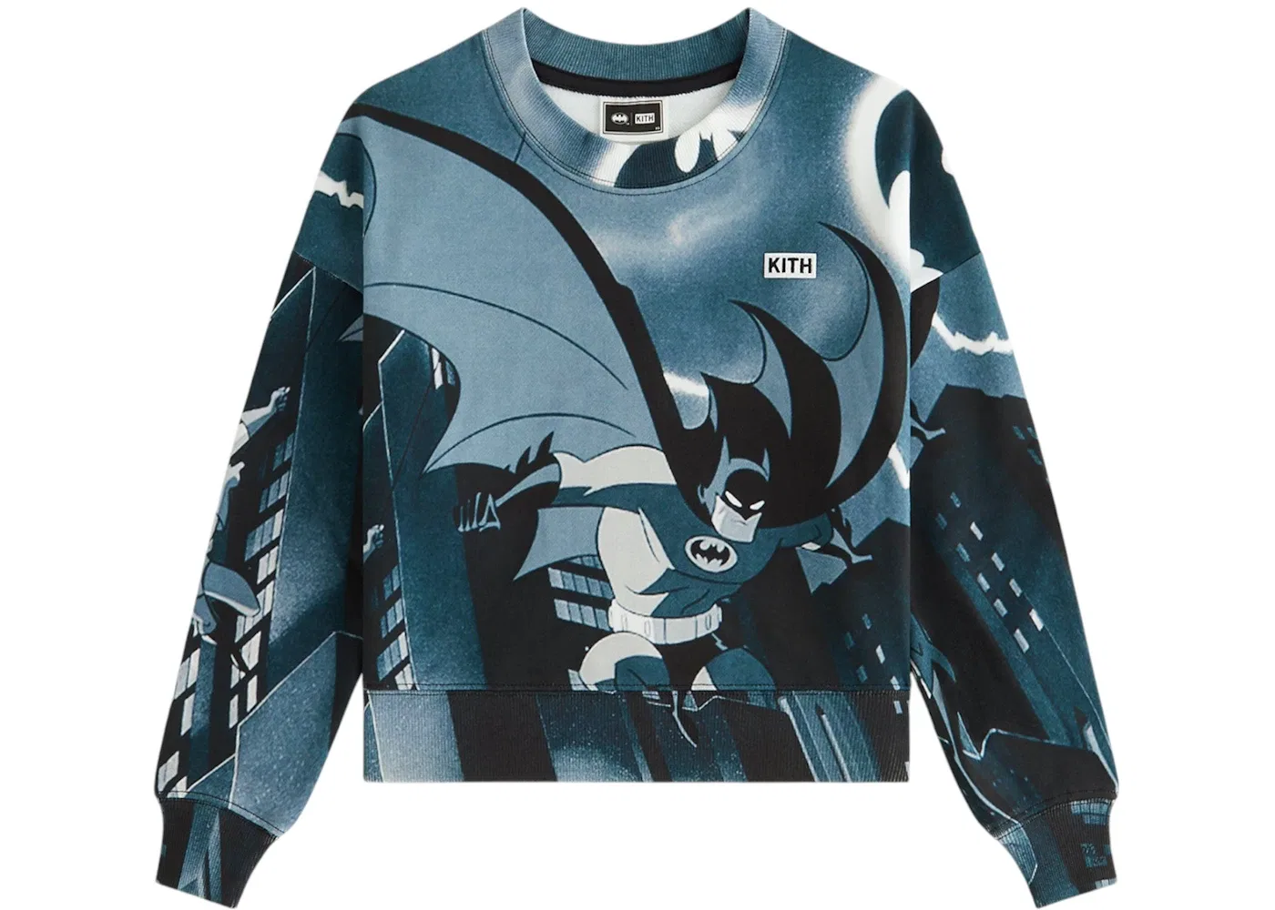 Детский свитшот с принтом Batman And Robin Nelson Kith, Black