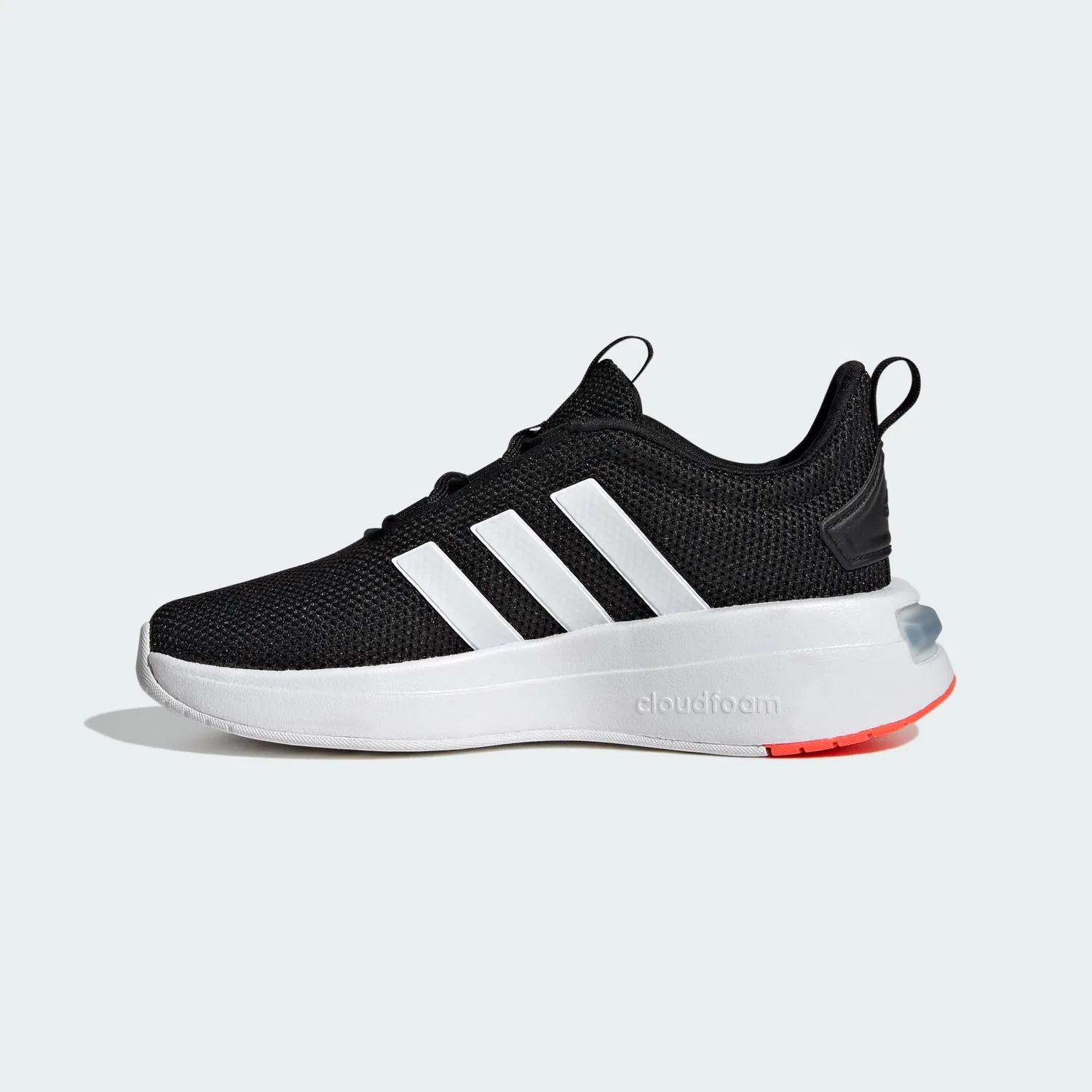 Детские кроссовки для мальчиков беговые Racer Tr23 Adidas, Core Black Cloud White Solar Red — фото 2