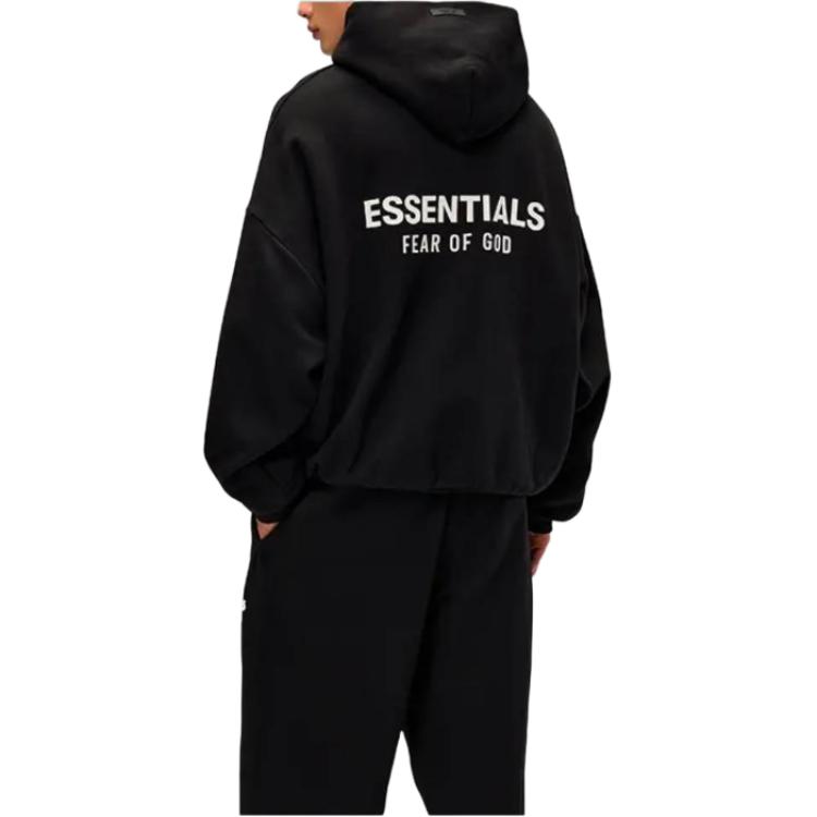 Худи Fear of God Essentials Fleece, черный — фото 4