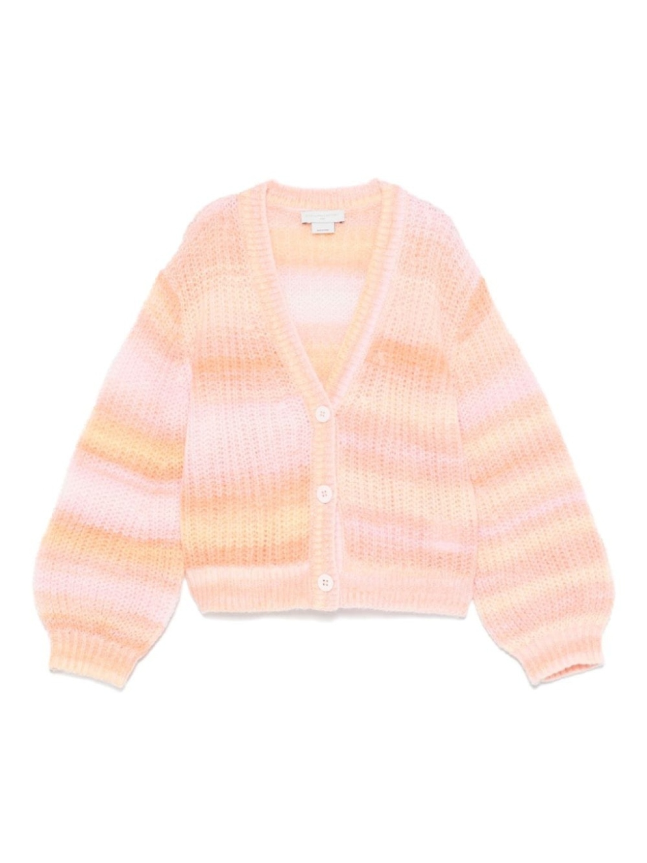 

Stella McCartney Kids полосатый кардиган, розовый