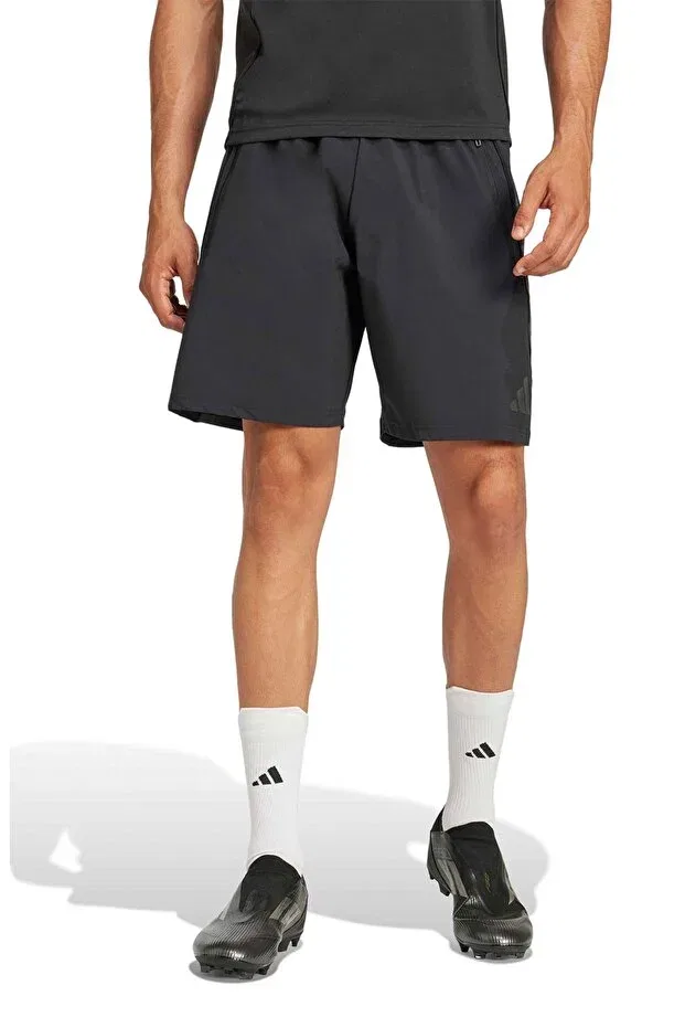 Мужские спортивные шорты с ветрозащитой Adidas, Black-T45JC — фото 2