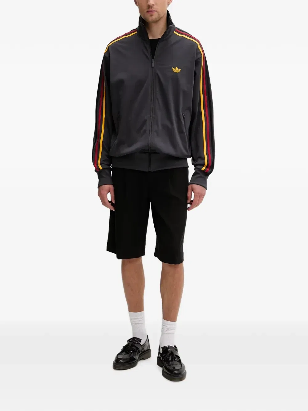Спортивная куртка Firebird с боковыми полосками на молнии Adidas, черный — фото 2