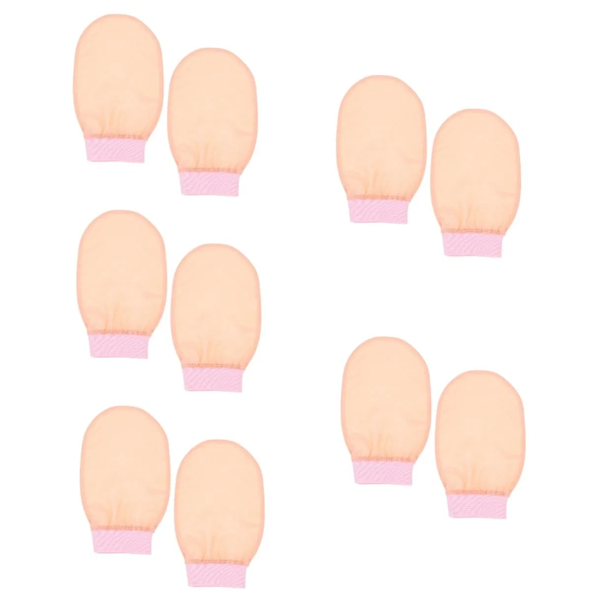 Эксфолиирующие перчатки Baluue, 10 шт, 24x15x1 см, Pink