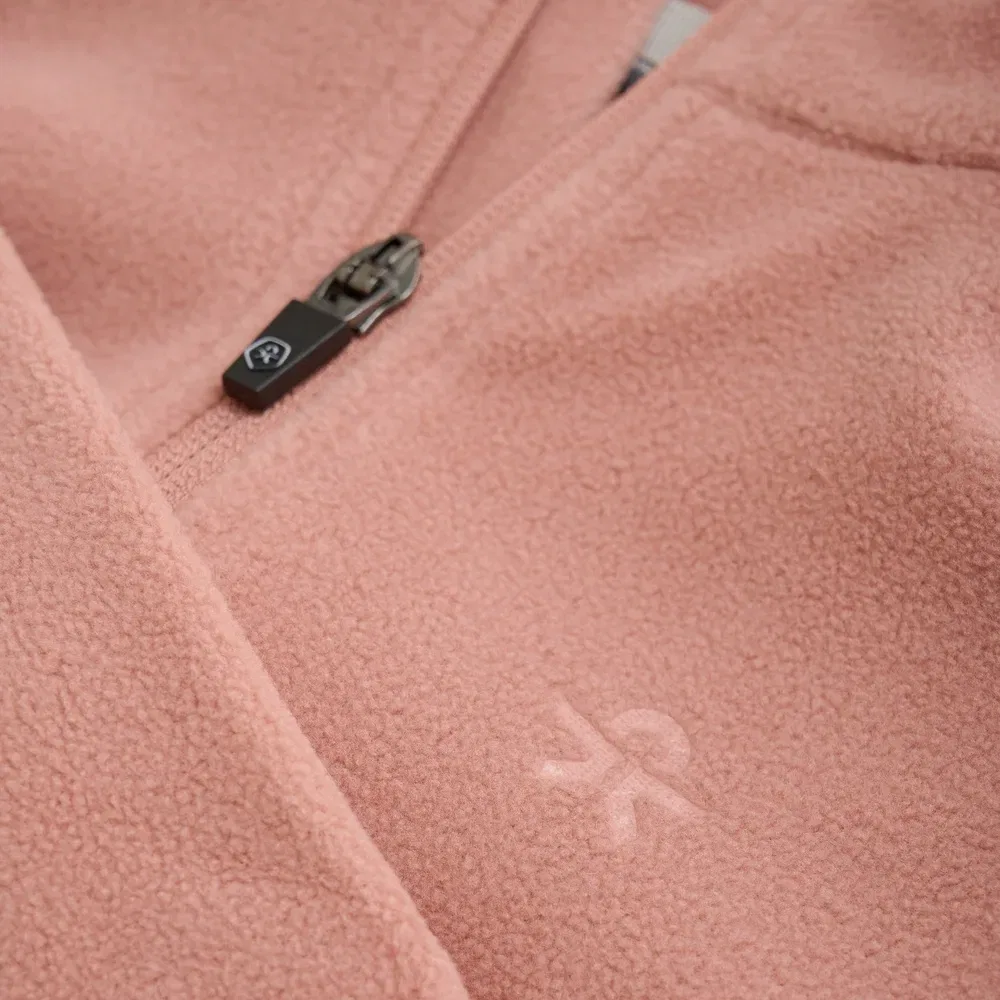 Детская флисовая куртка на молнии Fleece Jacket Full Zip Color Kids, розовый — фото 3