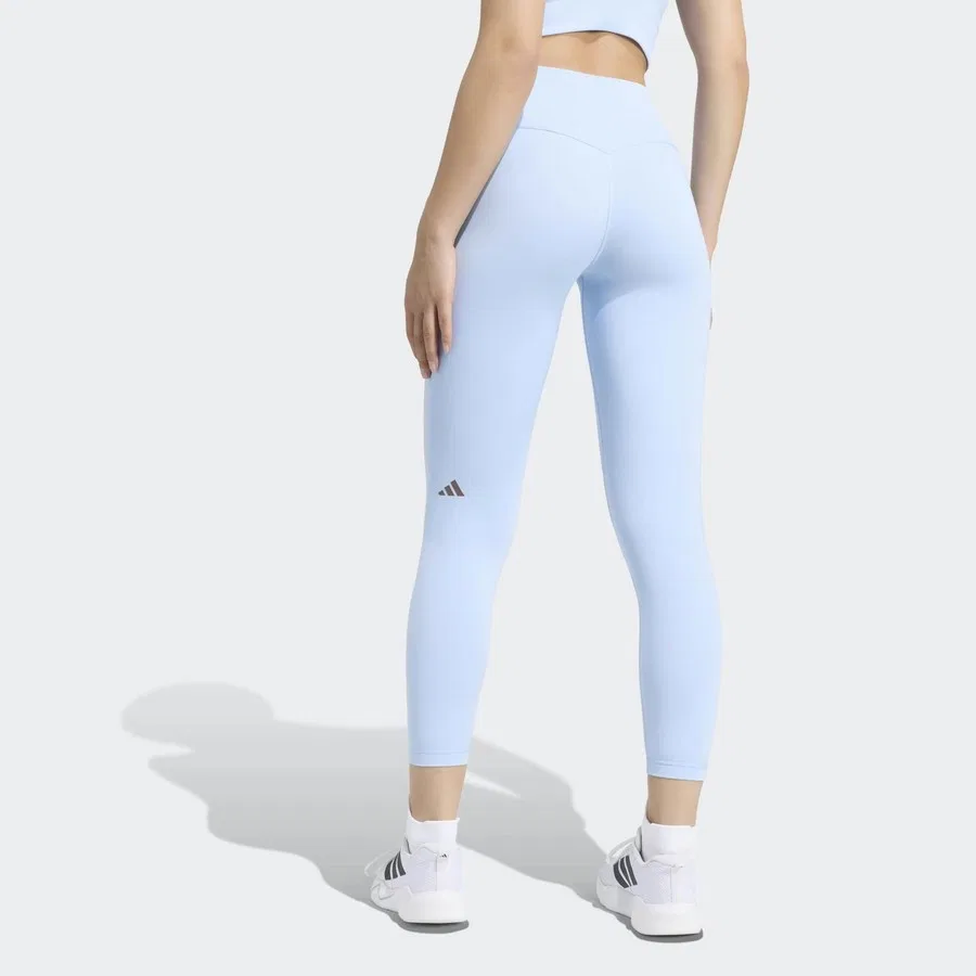 Женские леггинсы 7/8 с перекрестной талией Studio All Me adidas, Синий — фото 2