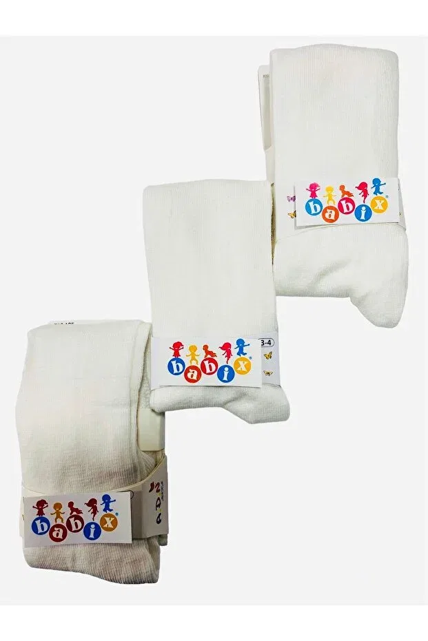 Детские колготки для девочек хлопковые Babixkids, Nude Color