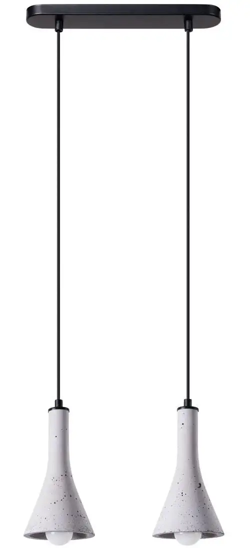 

SOLLUX освещение подвесной светильник "REA", 2 лампочки, лампа E14 | без лампочек, светит вниз SOLLUX lighting Рост: 113 см, серый