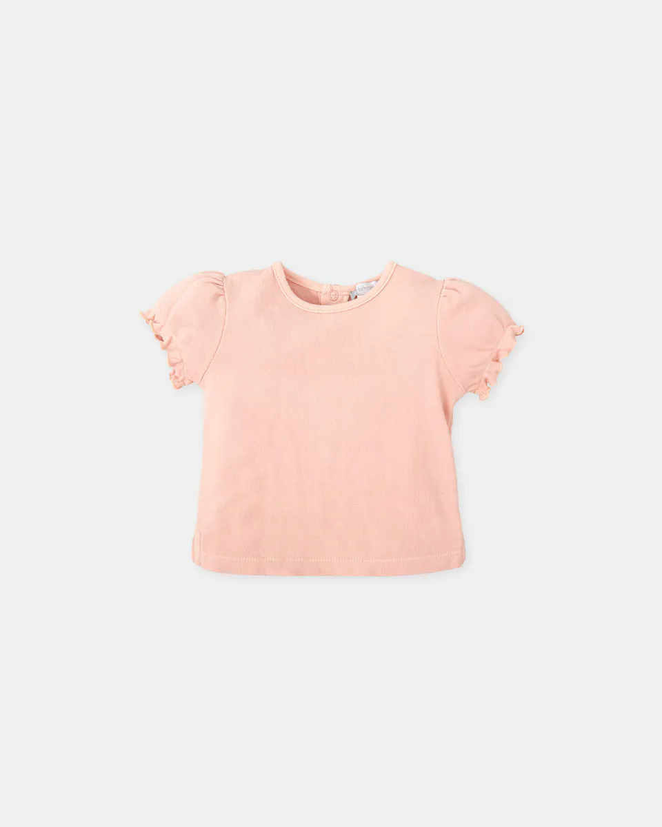 

Футболка для девочки 100% хлопок с коротким рукавом Tutto Piccolo, цвет Rosa