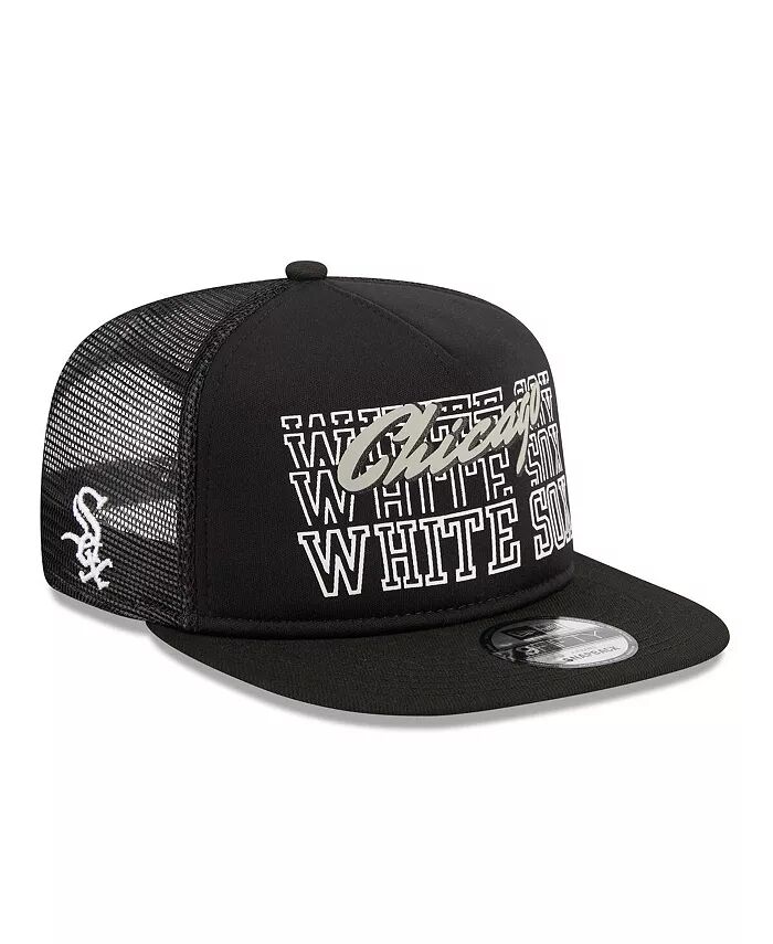 

Мужская черная бейсболка Chicago White Sox Street Team A-Frame Trucker 9FIFTY Snapback New Era
