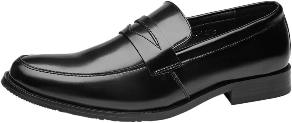 Лоферы кожаные мужские классические на шнуровке, Black UOPYNE