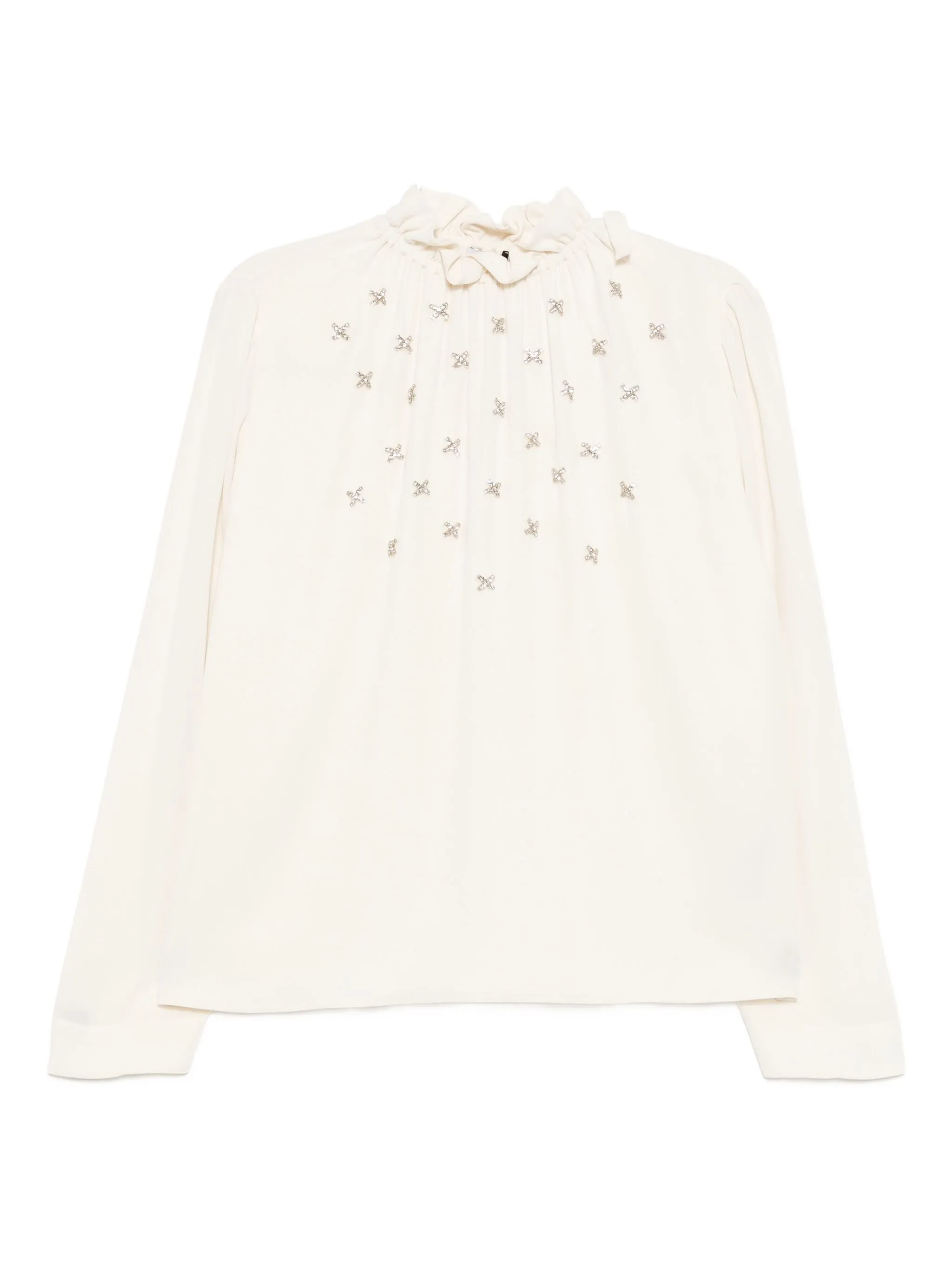 

Блузка с кристаллами Dice Kayek, белый