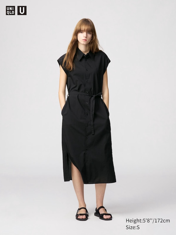 

Платье-Рубашка (без рукавов) Uniqlo, черный