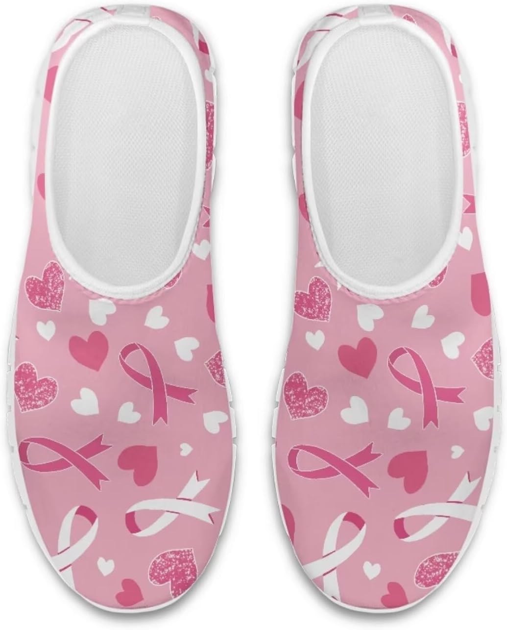 

Женские и мужские кроссовки Belidome без шнурков низкие для отдыха и бега по дорожкам, легкие, Breast Cancer Heart