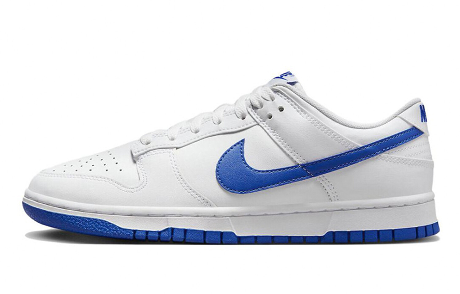 

Кроссовки Nike Dunk Skateboarding Shoes Men Low-top White/Gray/Blue, синий