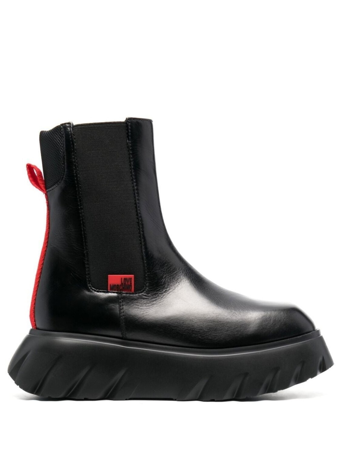 Love Moschino ботинки с нашивкой-логотипом, черный