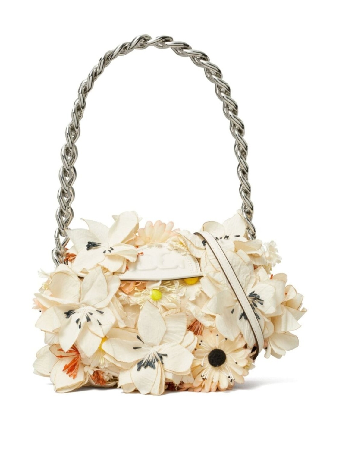 

Tory Burch мини-сумка на плечо Fleming Crescent, нейтральный цвет