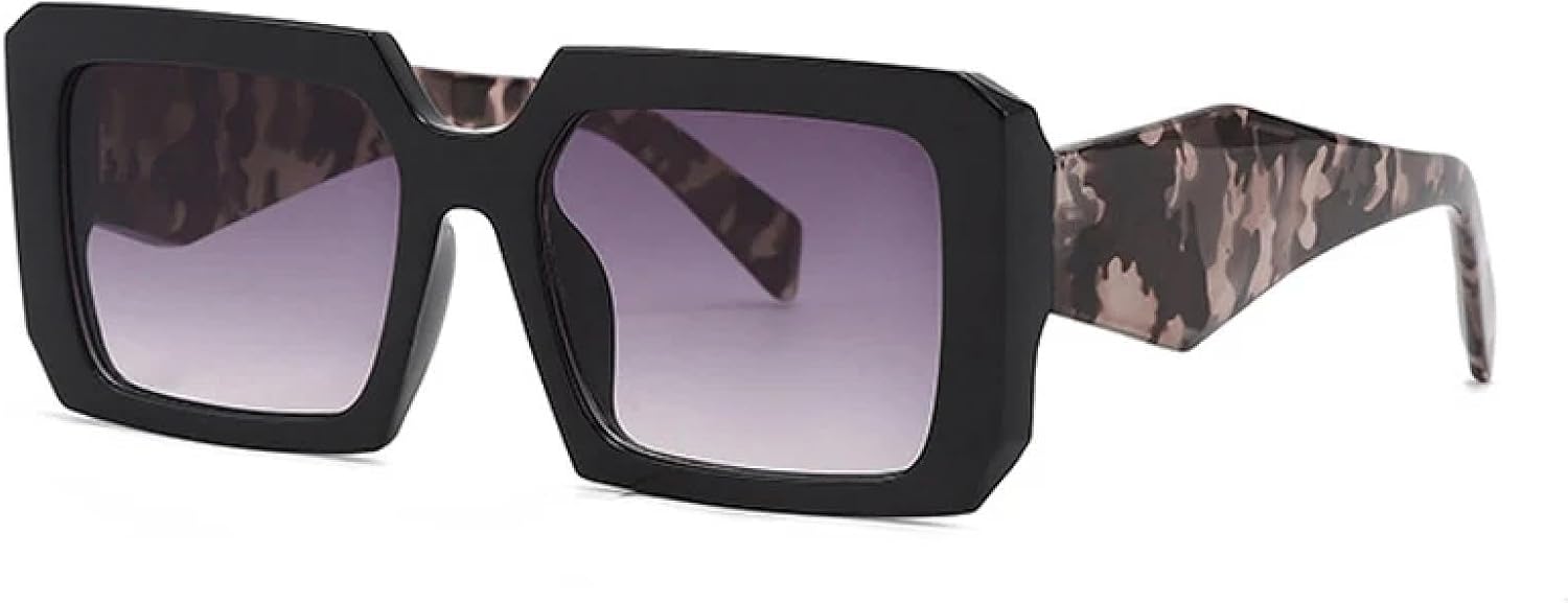 

Винтажные солнцезащитные очки для женщин с двухцветным градиентом, мужские многоугольные солнцезащитные очки с защитой от УФ-излучения UV400 HPIRME, Black Gray Gradient