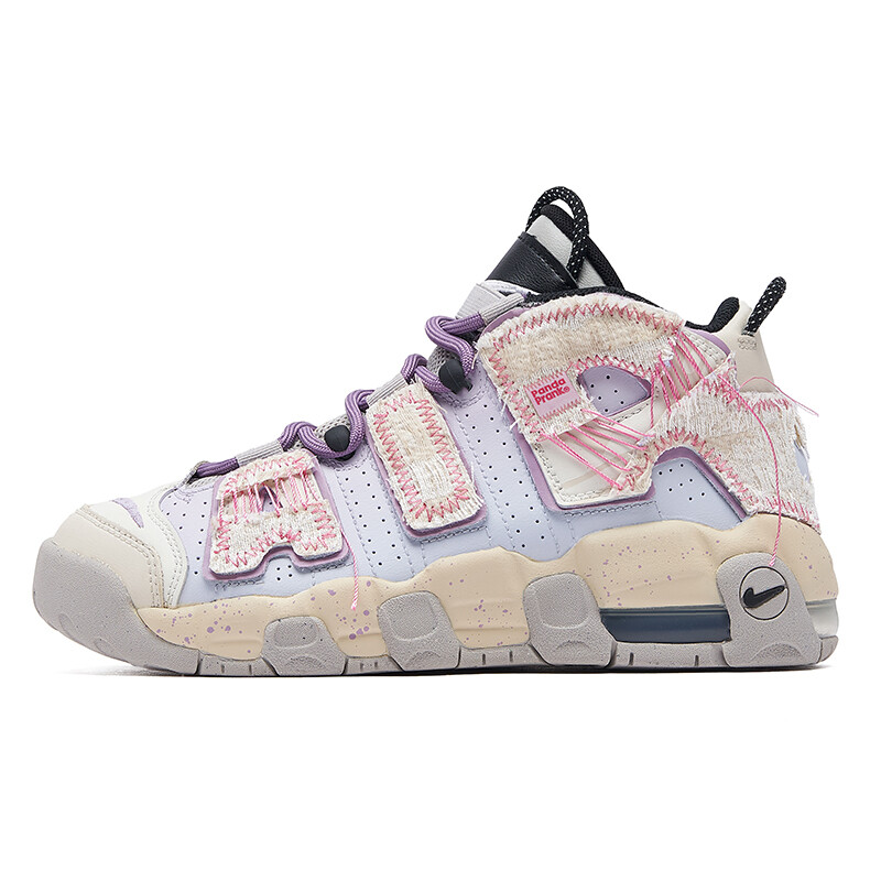 

Кроссовки Nike Air More Uptempo Vintage Basketball Shoes Women's Mid-top White/Purple/Pink, белый/фиолетовый