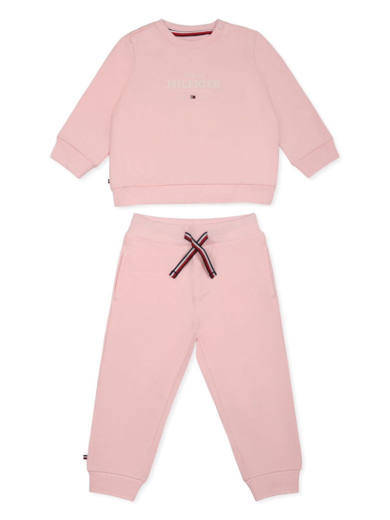 

Спортивный костюм Tommy Hilfiger Junior с вышитым логотипом, розовый