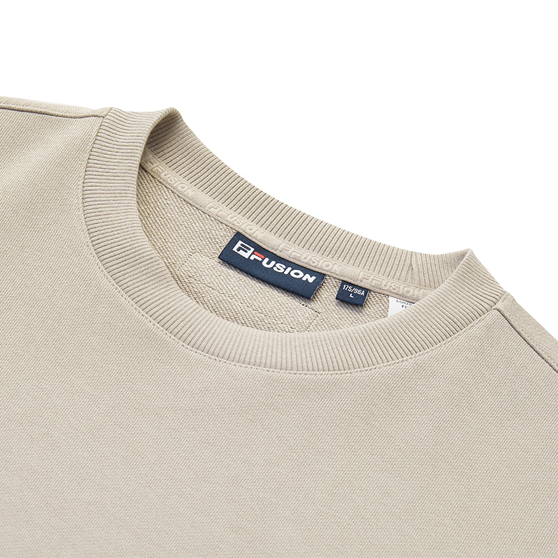 

Футболка унисекс прохладного коричневого цвета хаки FILA FUSION