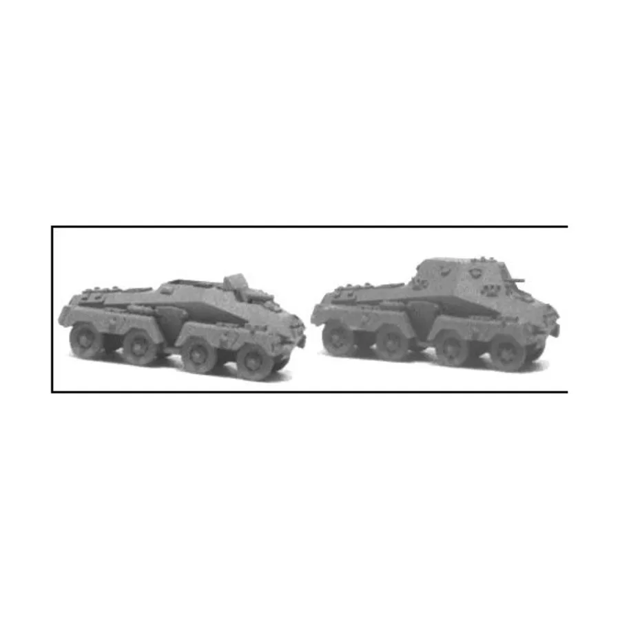 

SdKfz 233 и 263, WWII Micro Armour - Germany - Armored Cars and Miscellaneous Vehicles (1:285)