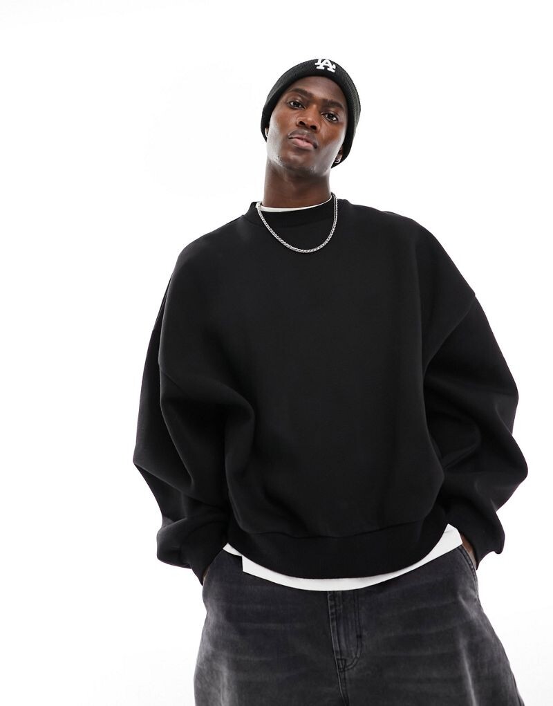 

Черная толстовка в стиле oversized ASOS DESIGN