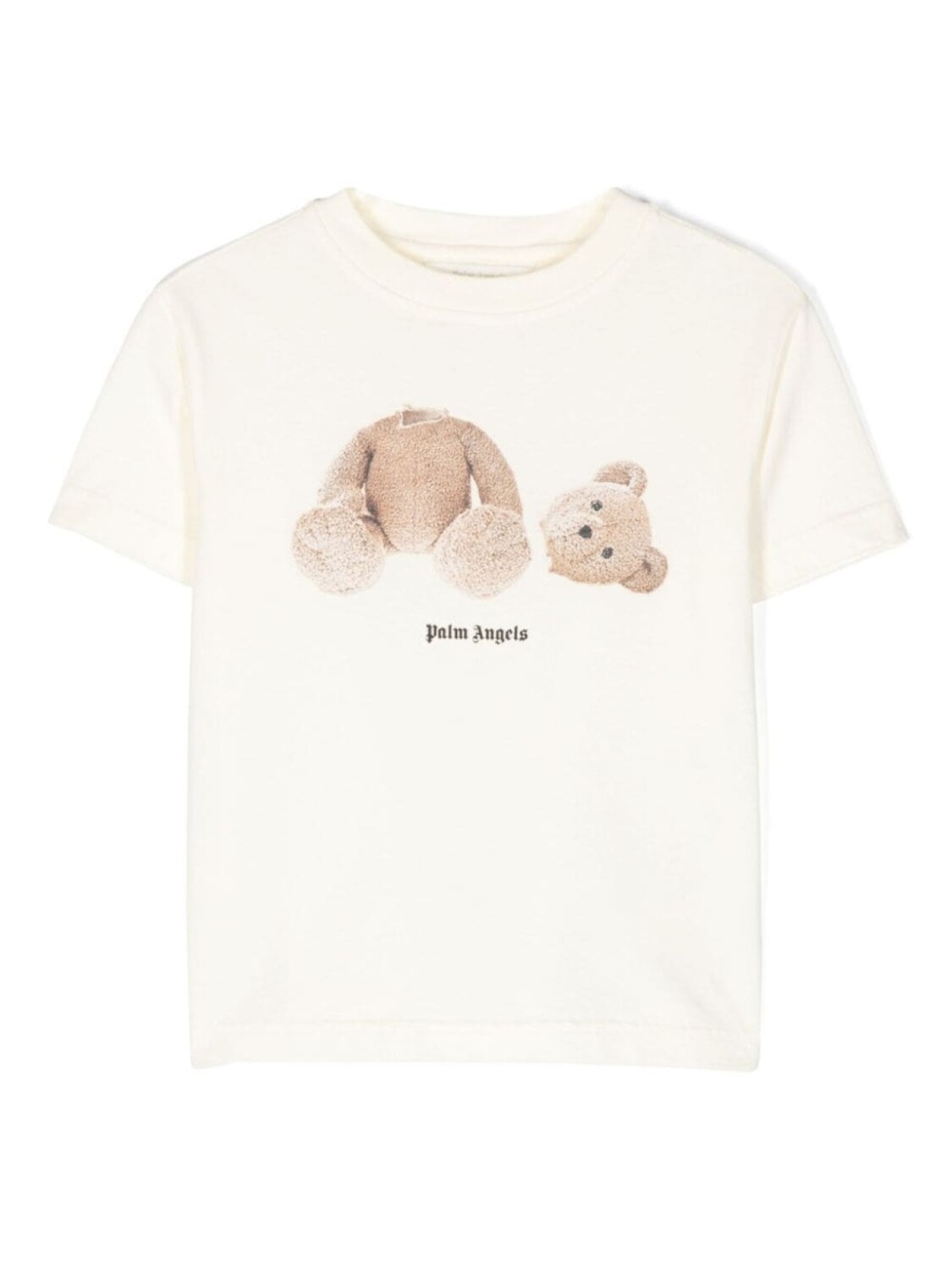 

Palm Angels Kids футболка с принтом плюшевого мишки, белый