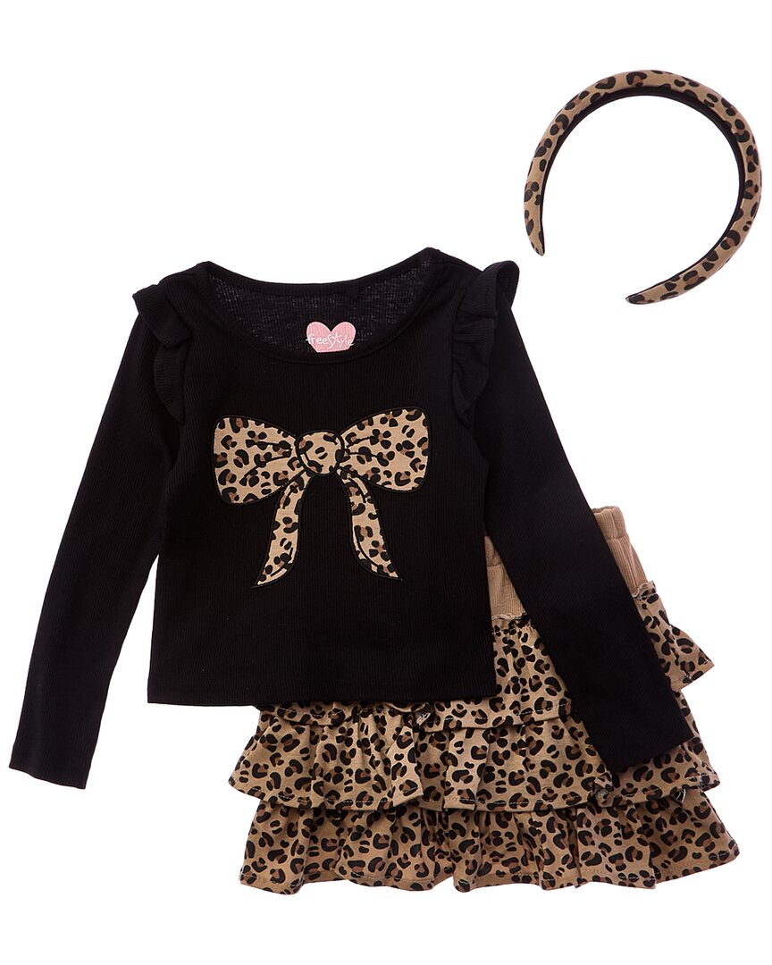 

Комплект из двух юбок-шорт Freestyle Flawless, черный