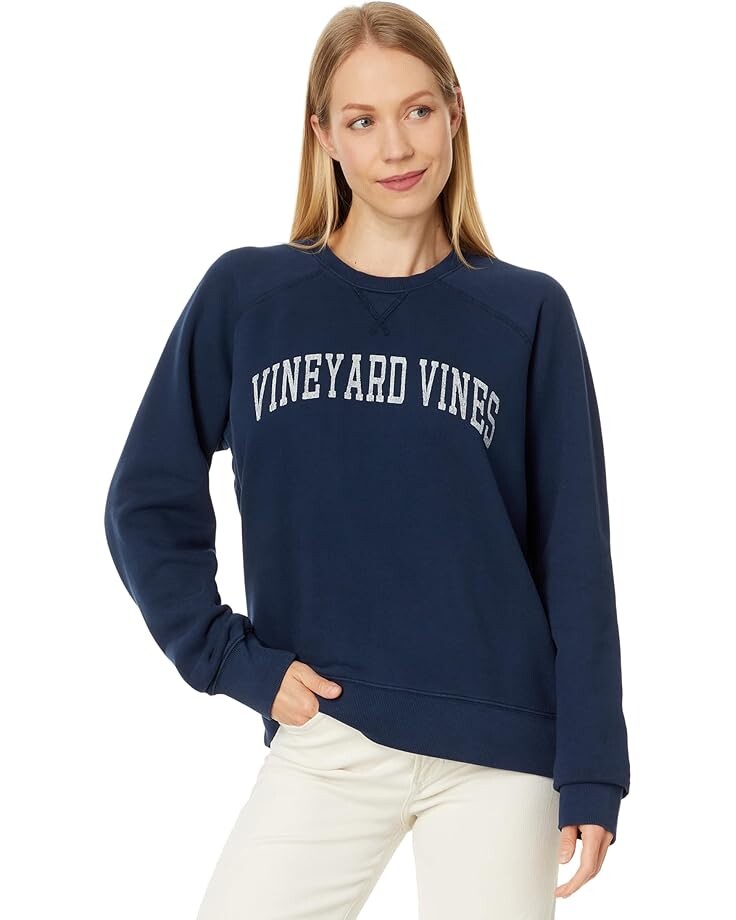 

Толстовка Vineyard Vines Graphic Crewneck, цвет Nautical Navy