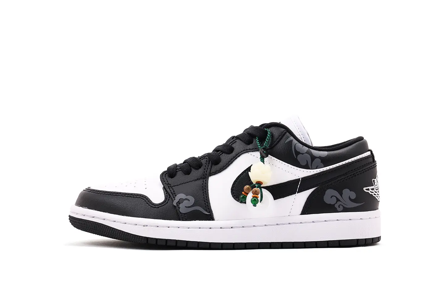 

Jordan Air 1 Coverage Low top Vintage Basketball Shoes Unisex Черный Белый