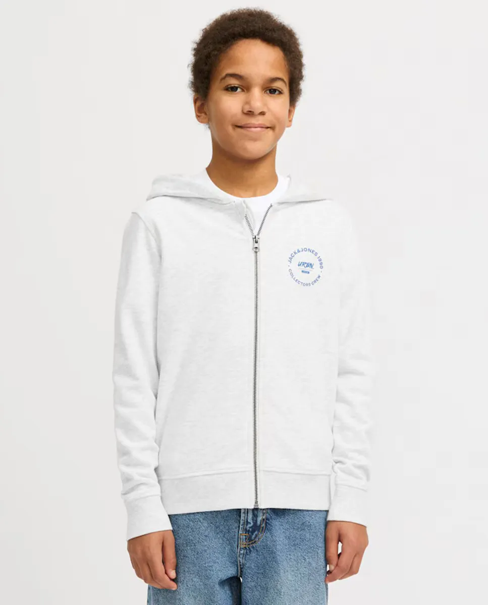 

Толстовка для мальчика на молнии Jack & Jones, светло-серый
