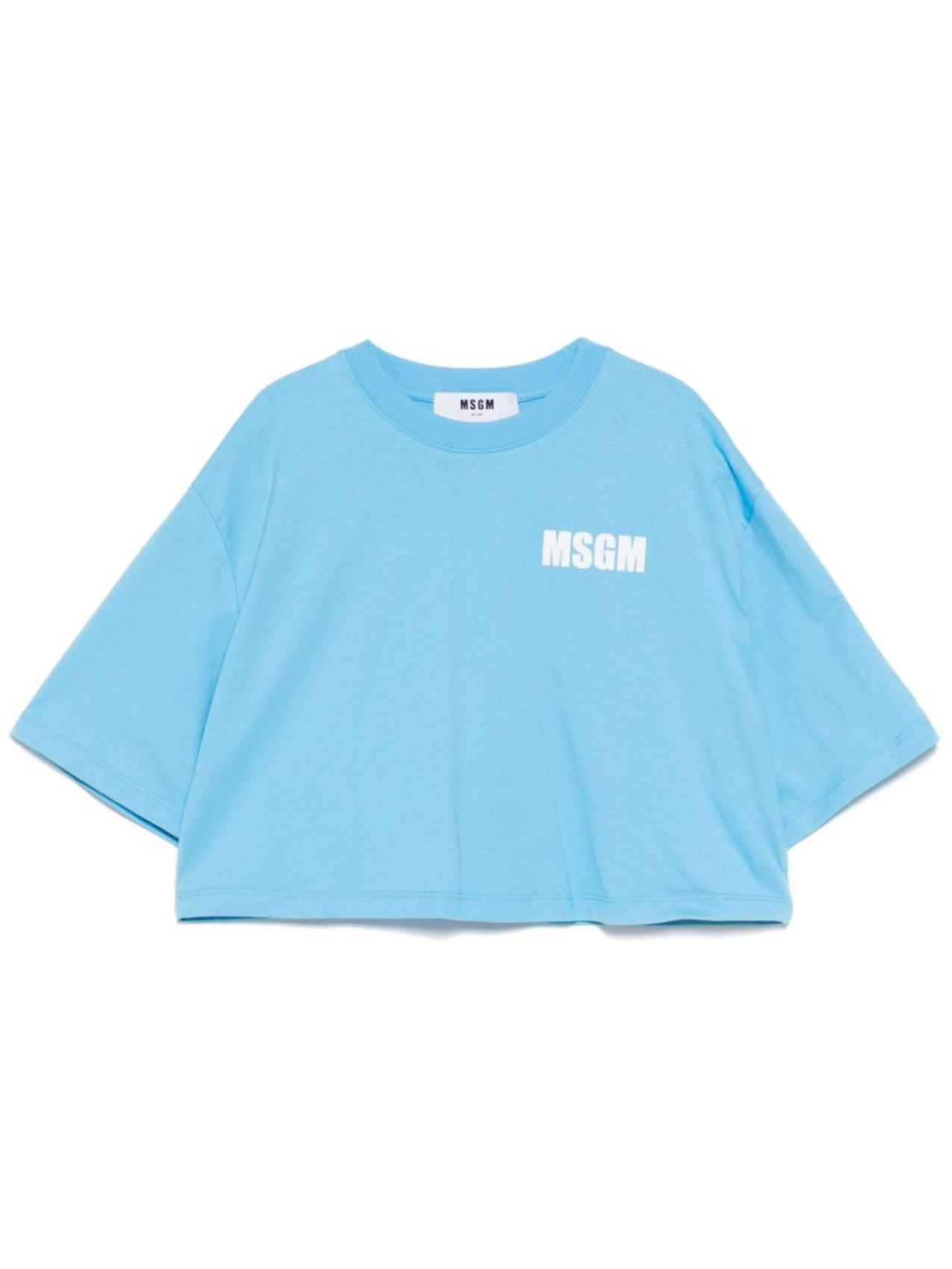 

MSGM футболка с логотипом, синий