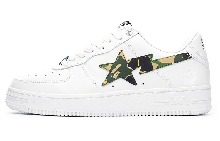 Кроссовки A Bathing Ape Bape Sta ABC Camo Low Kaws белый, коричневый