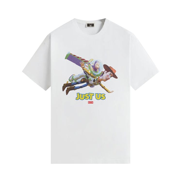 

Футболка Kith x Disney For Pixar Just Us Flying Vintage Tee, белый