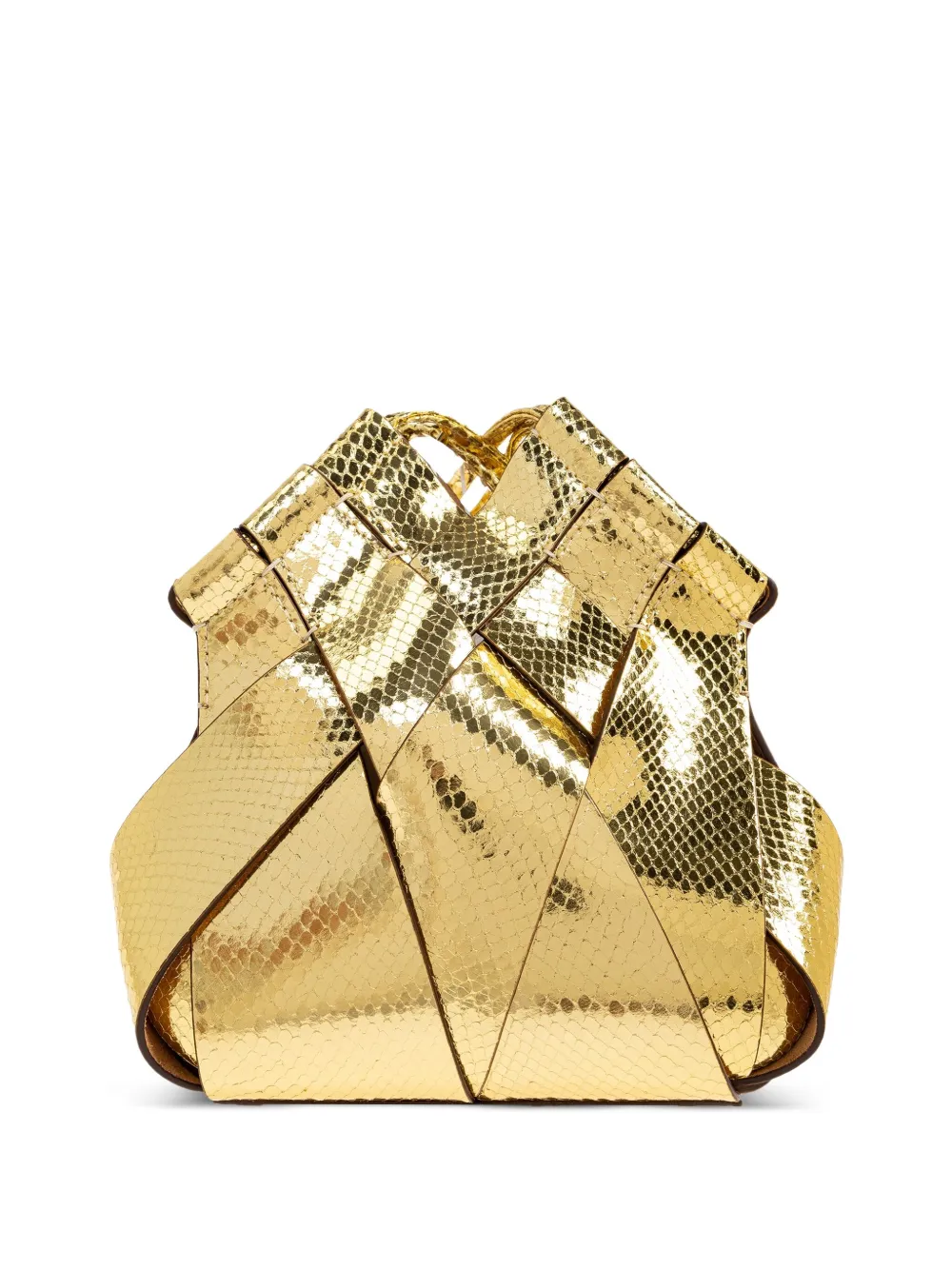 

Сумка через плечо Charlotte из металлизированной кожи Ulla Johnson, золотой