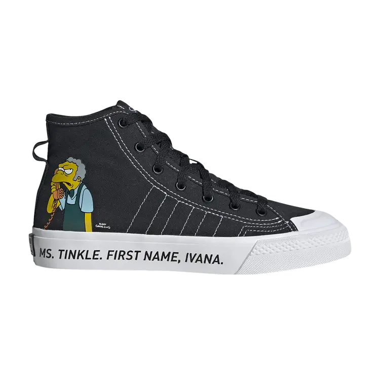 

Кроссовки Adidas The Simpsons x Nizza Hi RF J, черный
