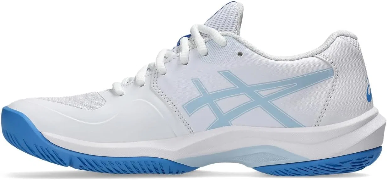 Кроссовки теннисные ASICS Game FF, бело-голубые — фото 4