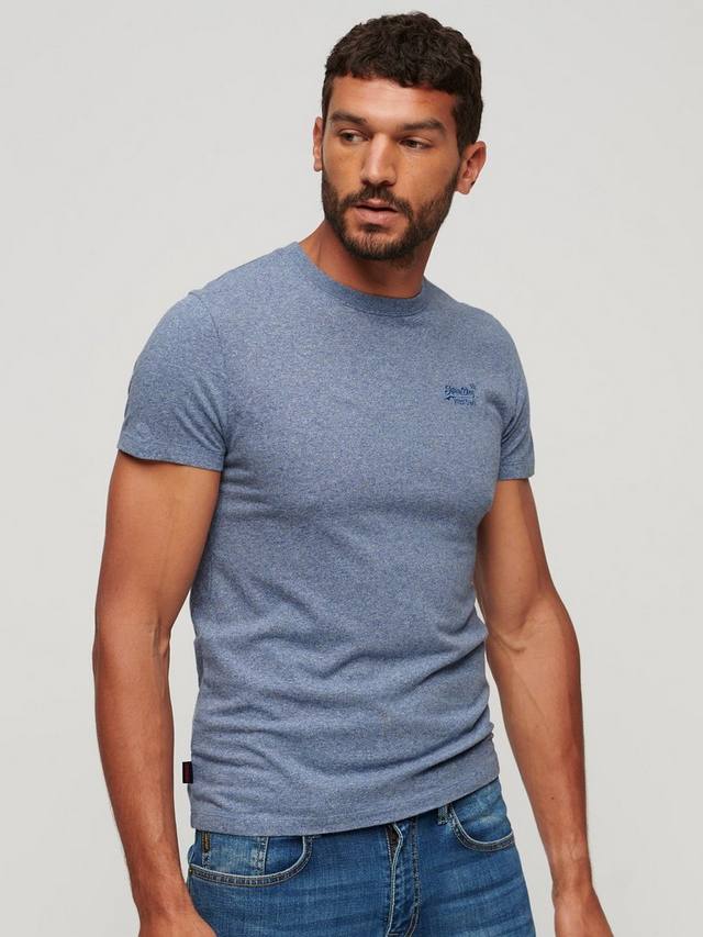 

Незаменимая хлопчатобумажная футболка Superdry, цвет Blue Marl