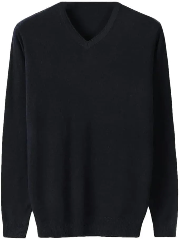 

Мужской осенний тонкий свитер с V-образным вырезом Vogrtcc