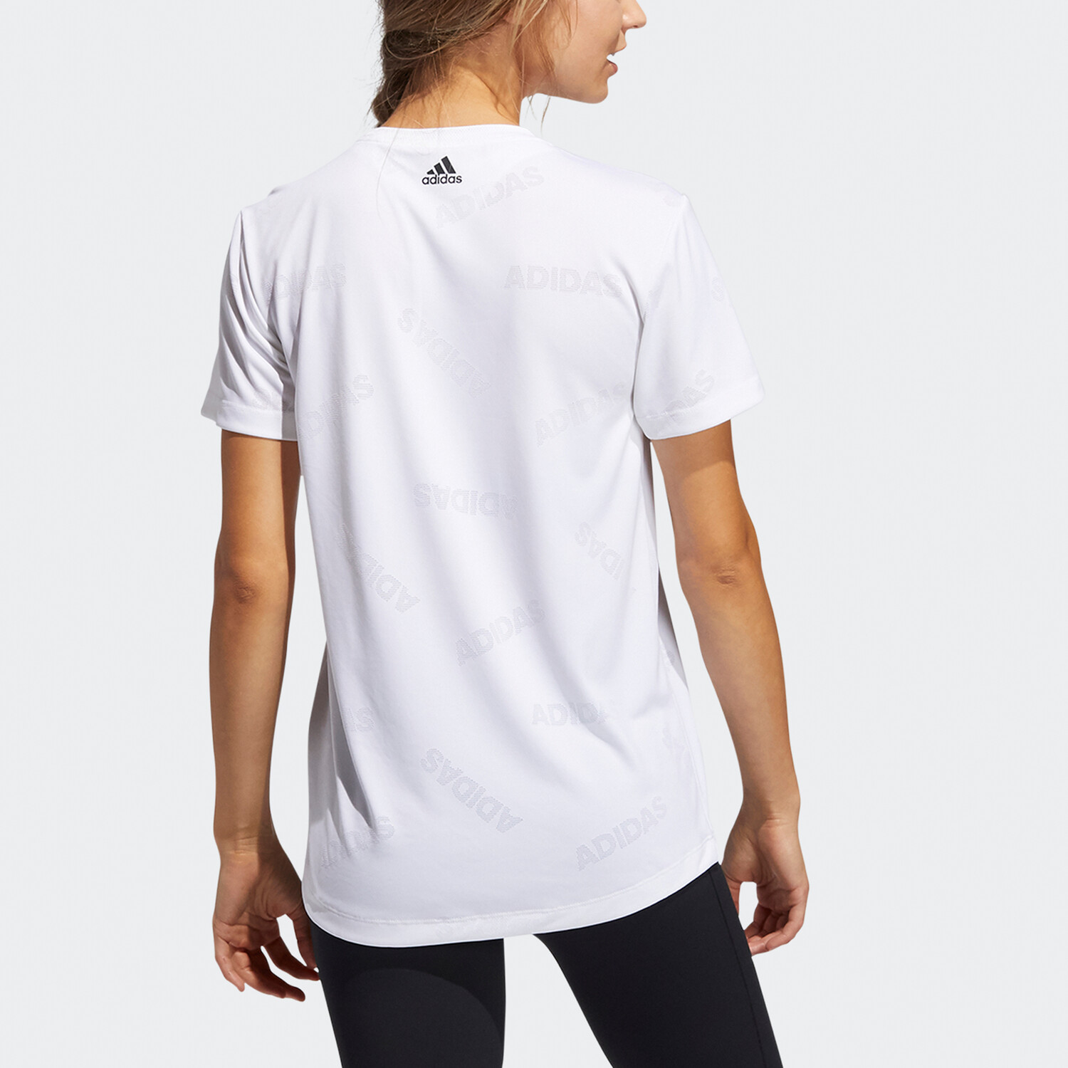Футболка Aeroknit Training белая Adidas — фото 2