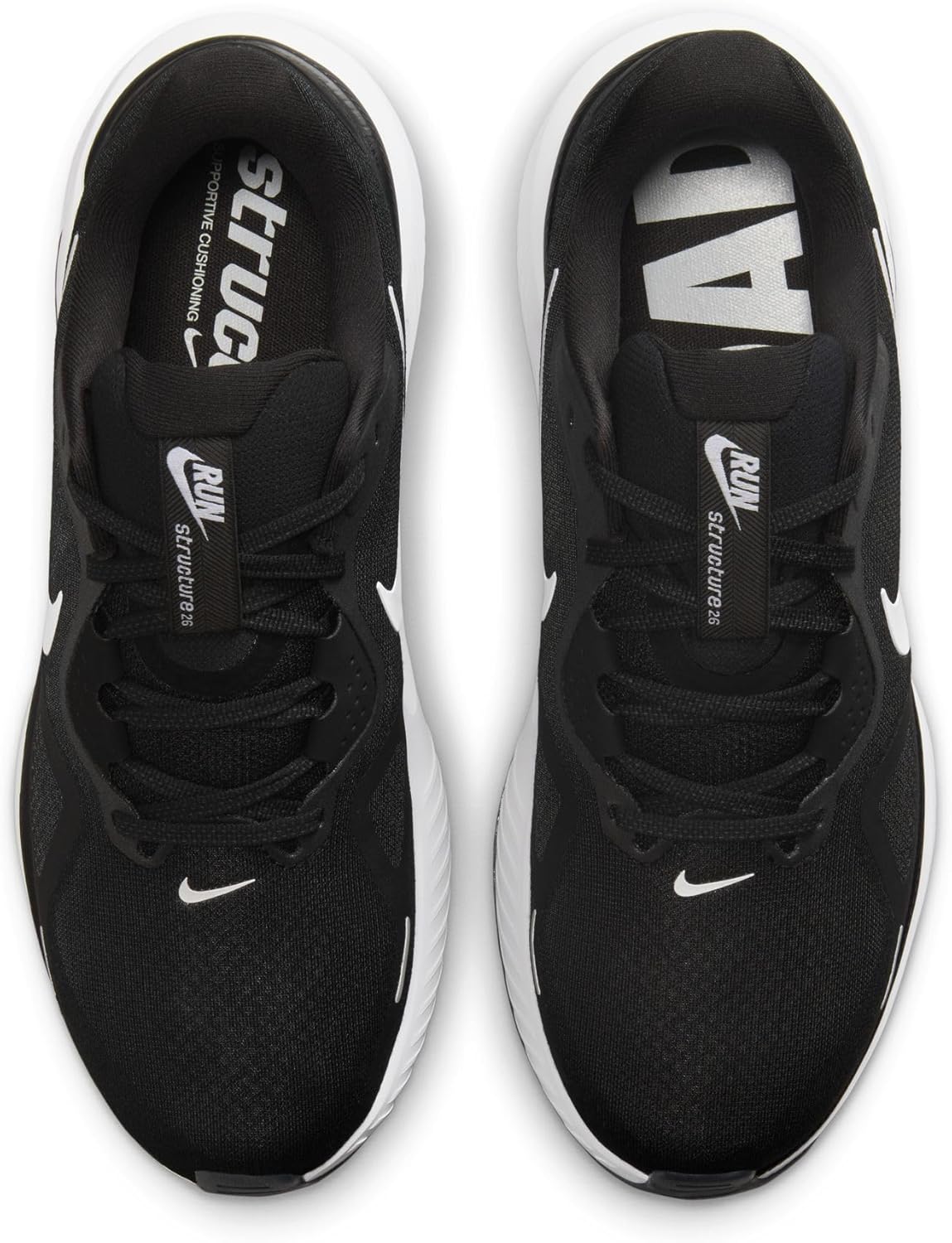 Мужские кроссовки Nike Structure 26, белый/черный/серый — фото 3