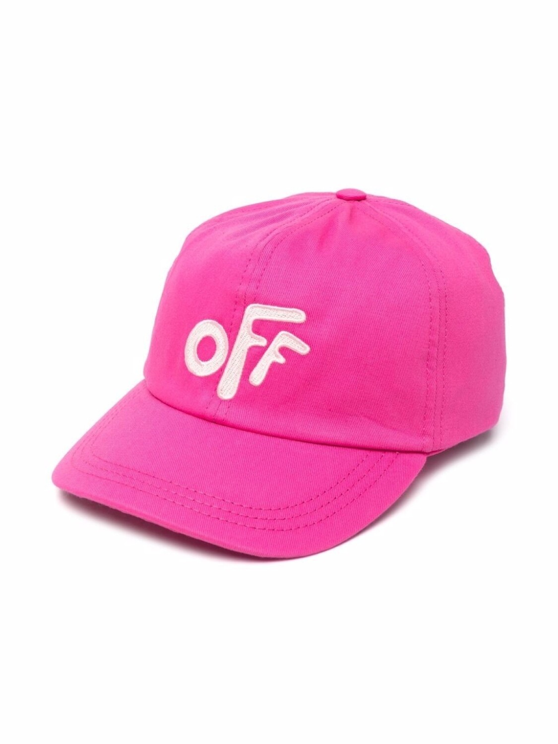

Off-White Kids бейсболка Rounded с нашивкой-логотипом, розовый