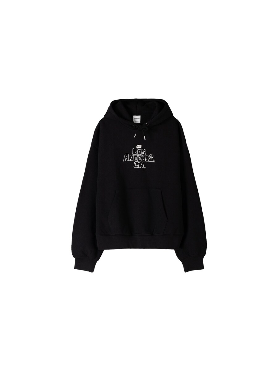 

Толстовка с капюшоном Bershka Sweatshirt, черный
