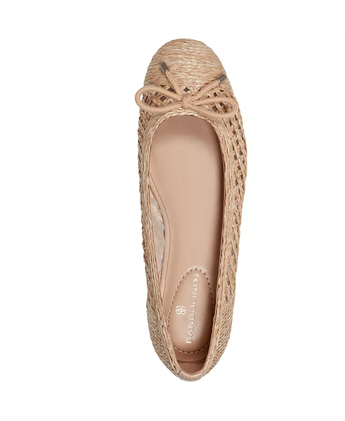 Женские балетки Marafia из ткани Bandolino, коричневый/бежевый — фото 3