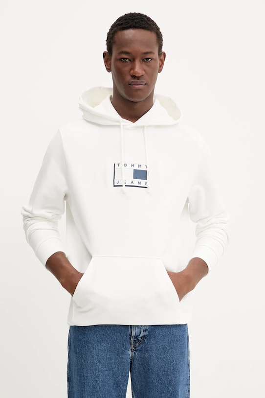 

Хлопковая толстовка Tommy Jeans, белый