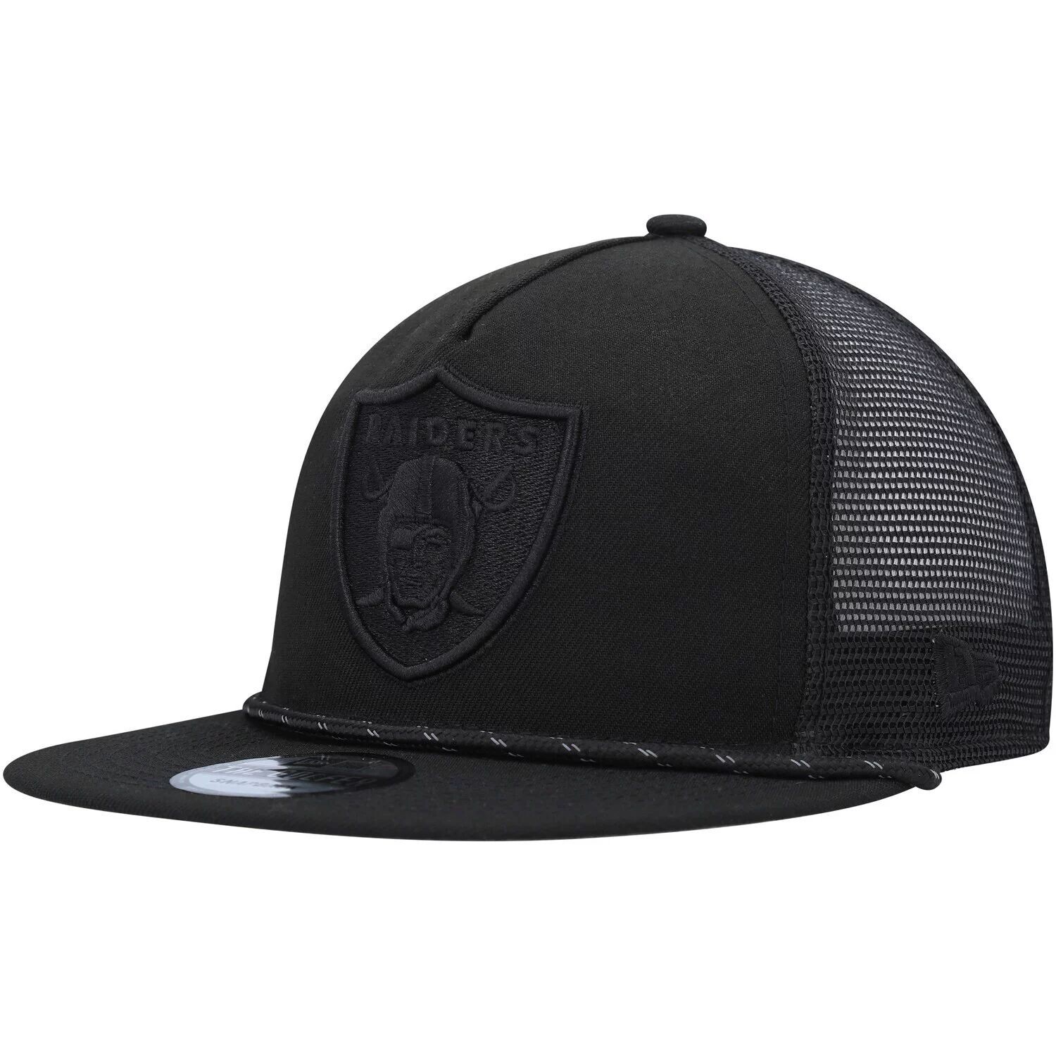 

Мужская черная кепка New Era Las Vegas Raiders Illumination Golfer Snapback Trucker Hat