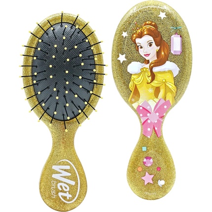 Расческа Disney Mini Original Detangler Hair Brush Belle Glitter-Ball для всех типов волос - Belle Mini Wet Brush
