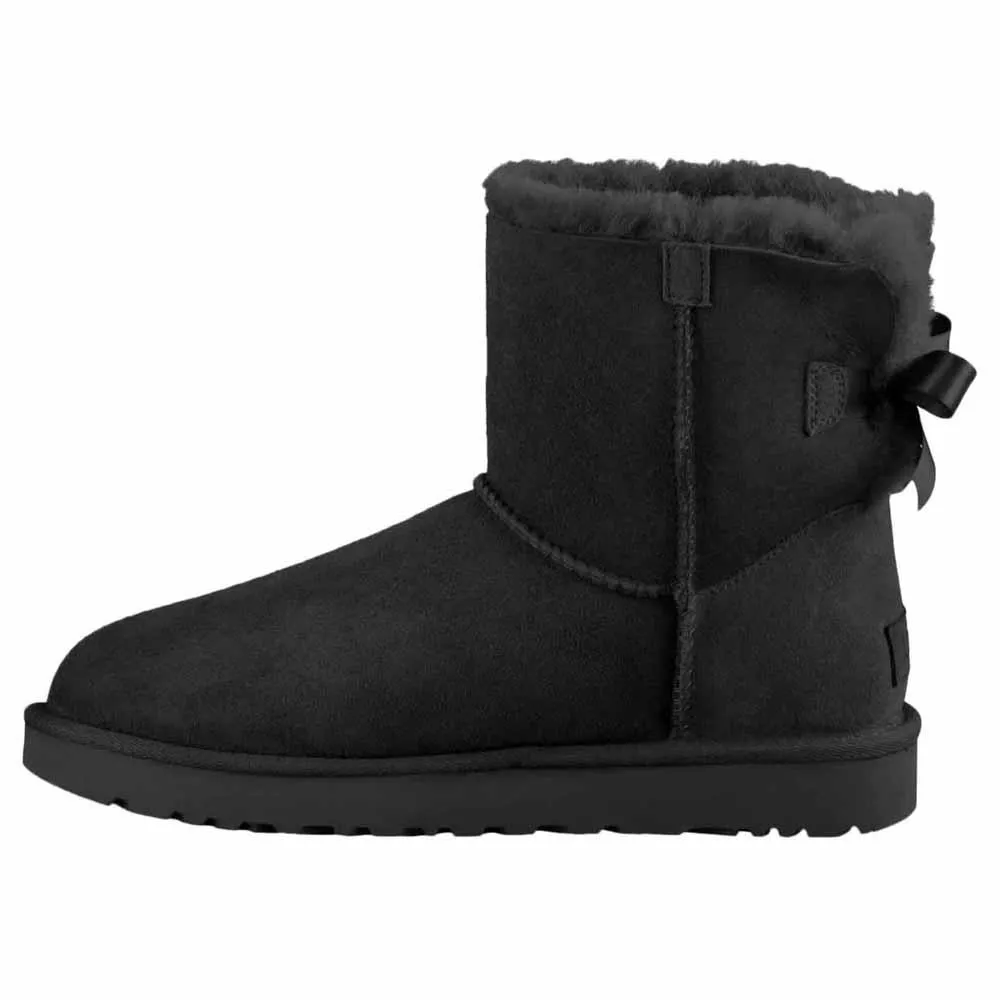 Ботинки UGG Mini Bailey Bow II, черный — фото 4