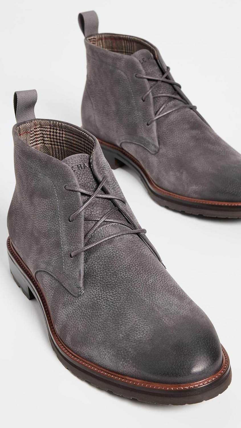 Мужские ботинки Cole Haan Berkshire Chukka, Pavement Nubuck/Demitasse Wr — фото 4
