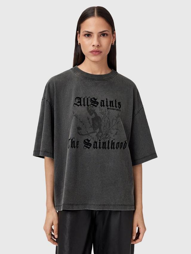 

Novus Amelie футболка с коротким рукавом и круглым вырезом из органического хлопка с логотипом AllSaints